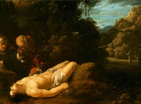 Adam Elsheimer: Az irgalmas szamaritánus (Musée du Louvre) | Adorans