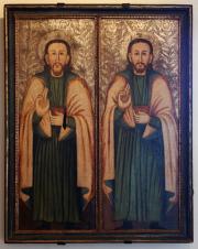 Szent Kozma és Damján 17. századi ikonábrázoláson