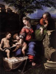 Raffaello Santi: Holy Family below the Oak 1518