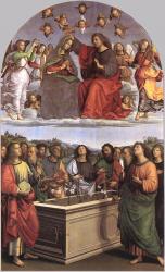 Raffaello Santi: The Crowning of the Virgin (Oddi altar)