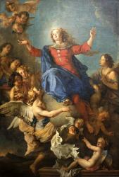 Charles de la Fosse (1636-1716.): Mária mennybemenetele - részlet