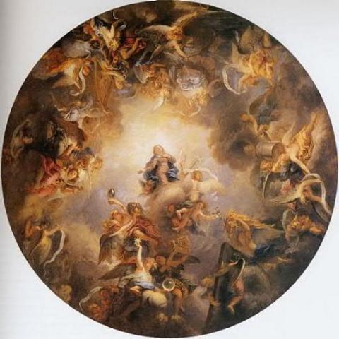 Charles de la Fosse (1636-1716.): Mária mennybemenetele