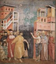 Giotto di Bondone:Szent Ferenc szakít apjával