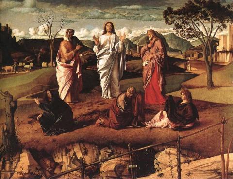 Giovanni-Bellini-Jézus -színeváltozása (1480)