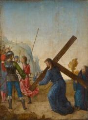 Juan de Flandes: Kreuztragung Christi (Keresztvivő Krisztus)