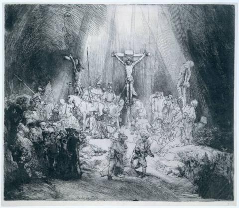 Rembrandt: A három kereszt 1653.