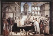Pinturicchio: Death of St. Bernardine 1487-89
