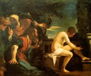 Guercino (Giovanni Francesco Barbieri): Zsuzsanna és a vének (Museo Nacional del Prado, Madrid) 