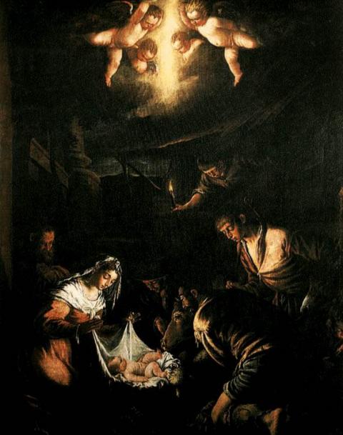 Bassano (Jacopo da Ponte): Pásztorok imádása (Museo Nacional del Prado) 