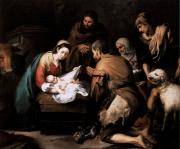 Bartolomé Esteban Murillo: Pásztorok imádása (Museo Nacional del Prado) 