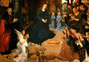 Hugo van der Goes: Pásztorok imádása (részlet a Születés triptichonról) (Galleria degli Uffizi, Firenze) 