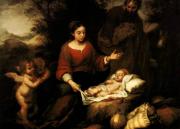 Bartolomé Esteban Murillo: Megpihenés Egyiptomba menekülés közben (Ermitázs) 