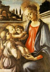 Sandro Botticelli (Sandro Filipepi): Szűzanya két angyallal (Galleria Nazionale di Capodimonte) 