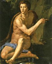  Bronzino (Agnolo di Cosimo di Mariano): Keresztelő Szent János (Galleria Borghese) 