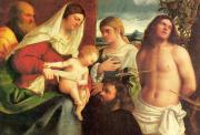 Sebastiano Del Piombo: Mária a Gyermekkel, Szent Sebestyén ...