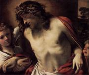Annibale Carracci: Christ Wearing the Crown of Thorns, Supported by Angels (1585-87) Gemäldegalerie, Dresden
