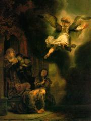 Rembrandt: Az arkangyal, aki elhagyja Tóbiás családját